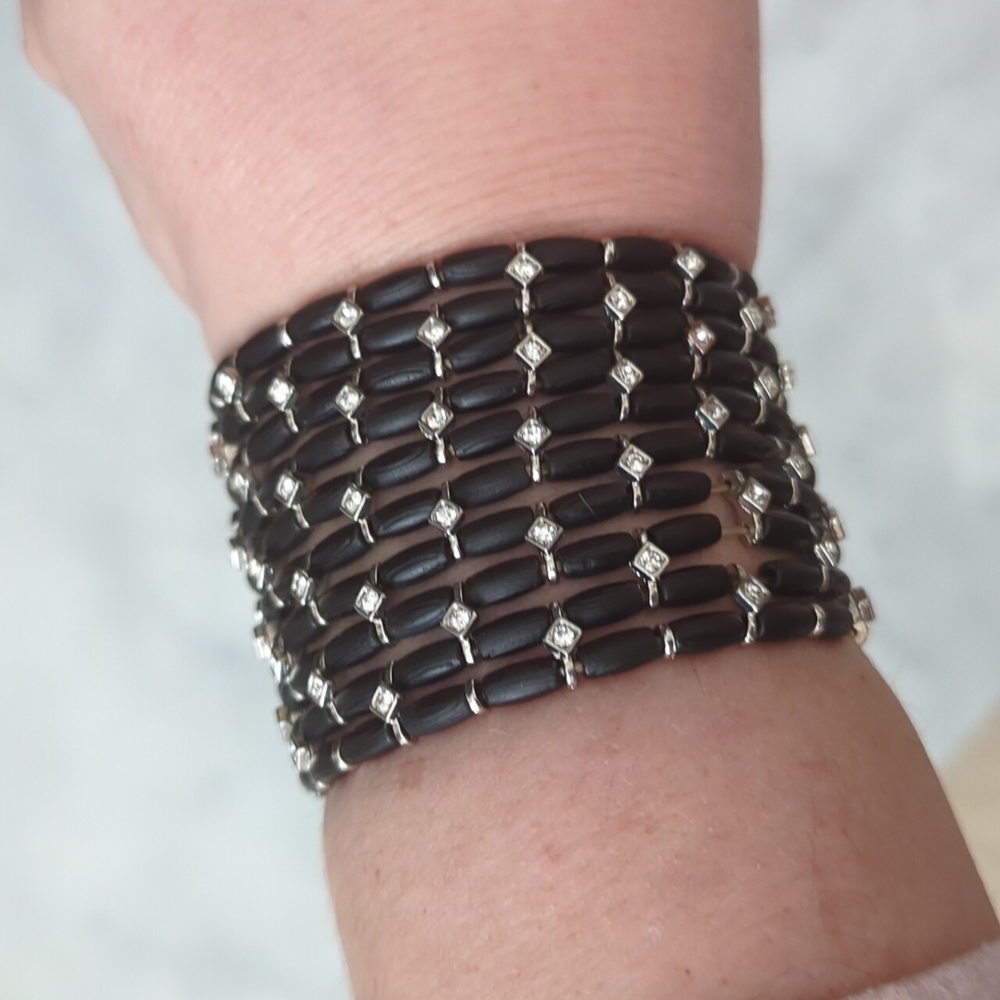 Black and Stone Bracelet